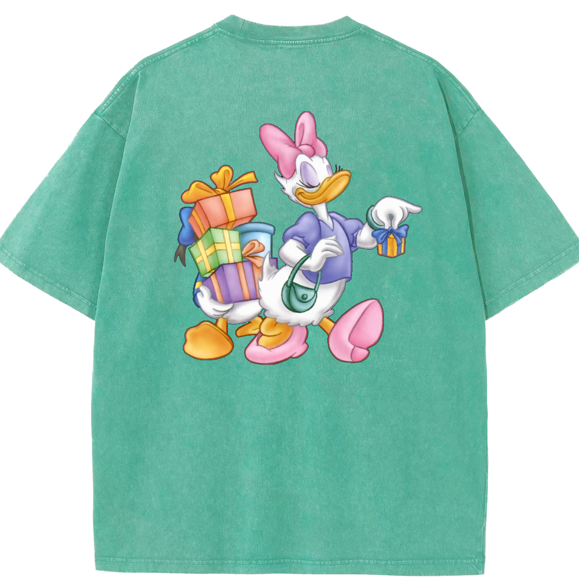 （画像用） ミッキーマウス Mickey Mouse 綿100% ヴィンテージ風 半袖Tシャツ（背面プリント）